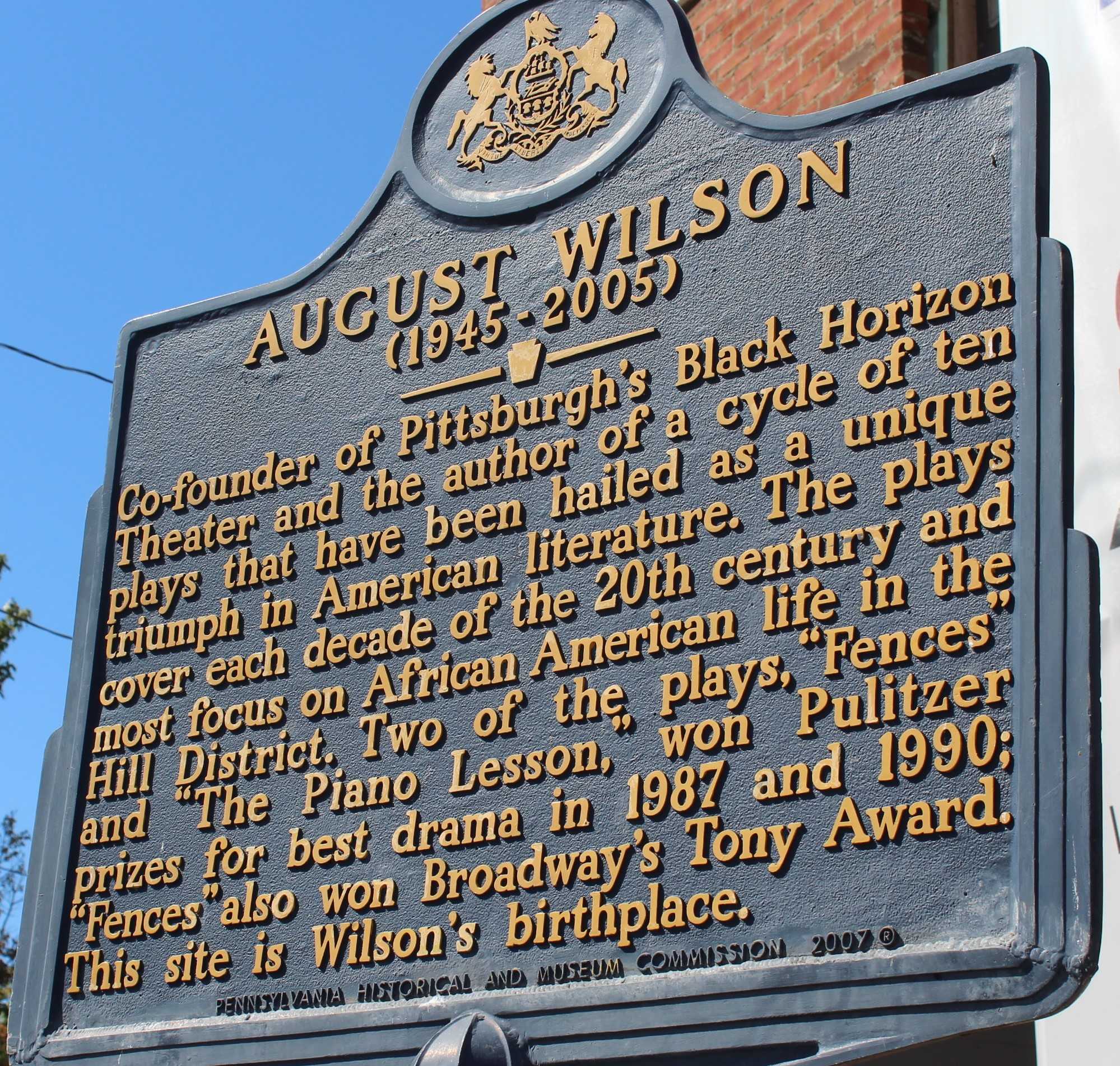 The house's National Historic Marker. This designation is the reason every recreation must be accurate. (Taken by Christopher Fisher, 2019)