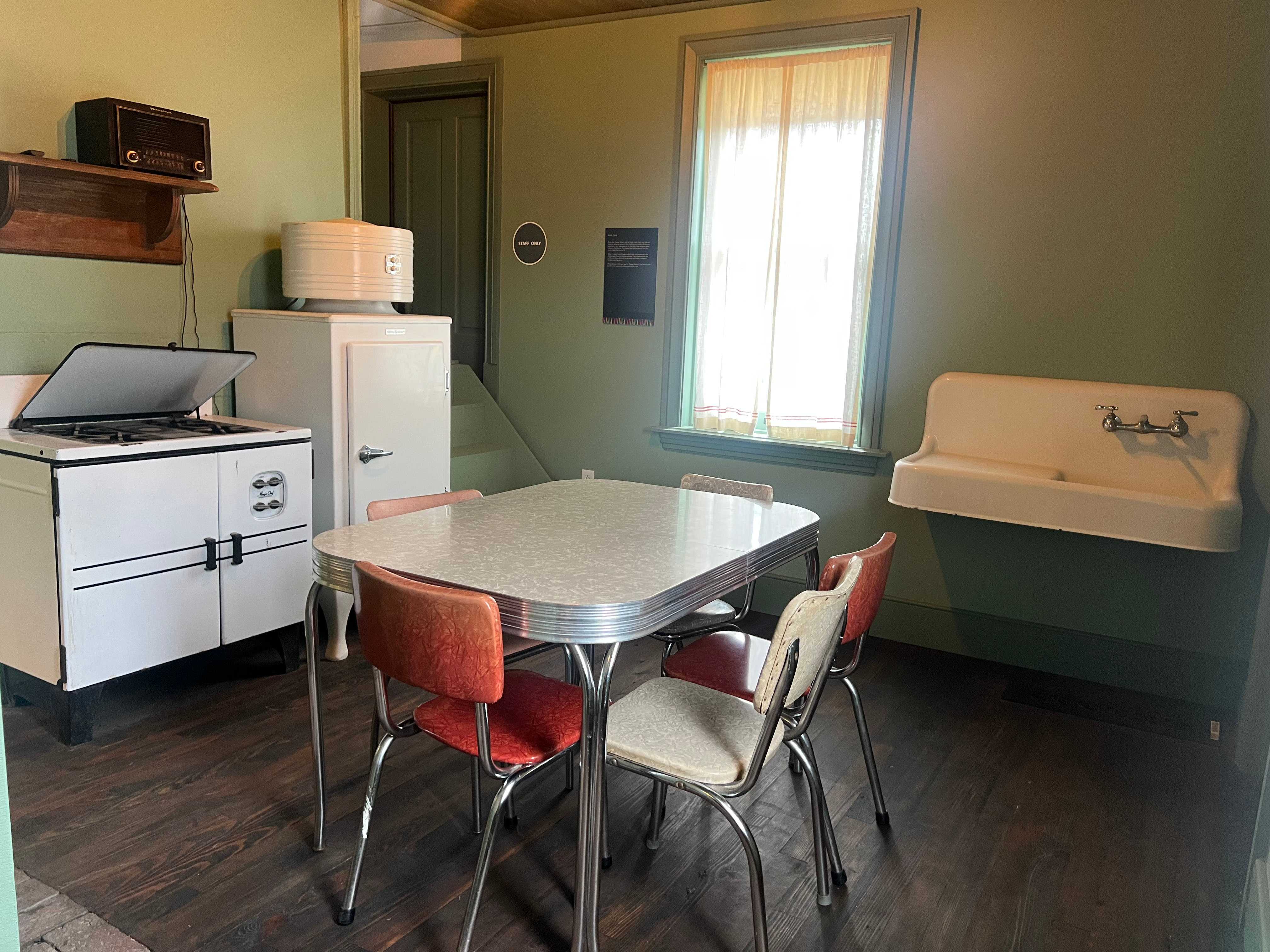 Kitchen of the August Wilson House. Photo by Zoya Arebamen, 2023.