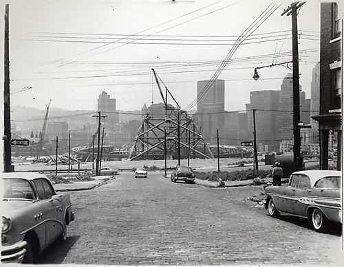  Construction of the Civic Arena.